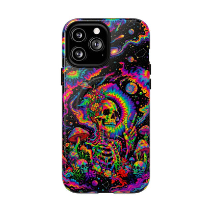 HIPPIE SKULL PSYCHEDELIC MAGNETIC PHONE CASE  - TLNO2904262