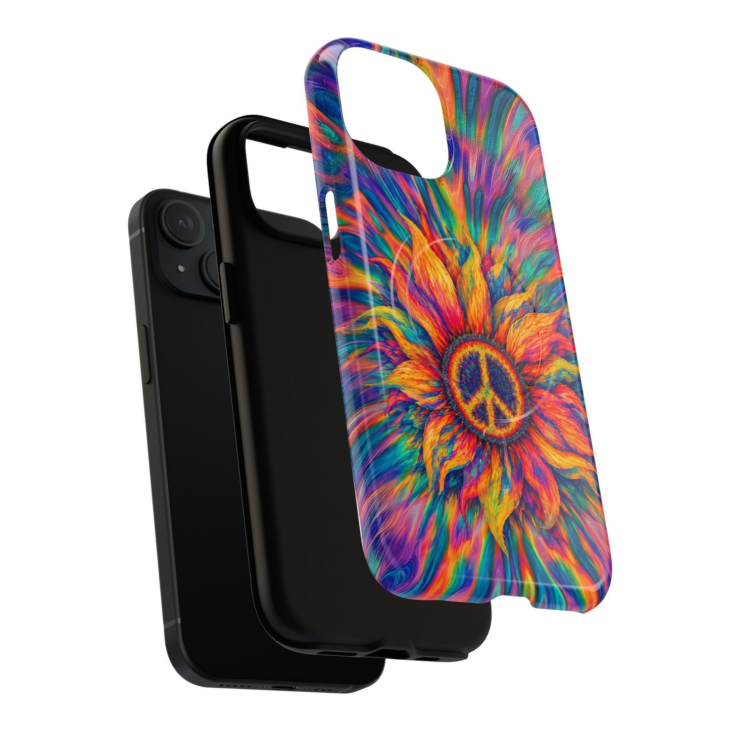 SUNFLOWER PEACE BURST MAGNETIC PHONE CASE - TLTW2906268