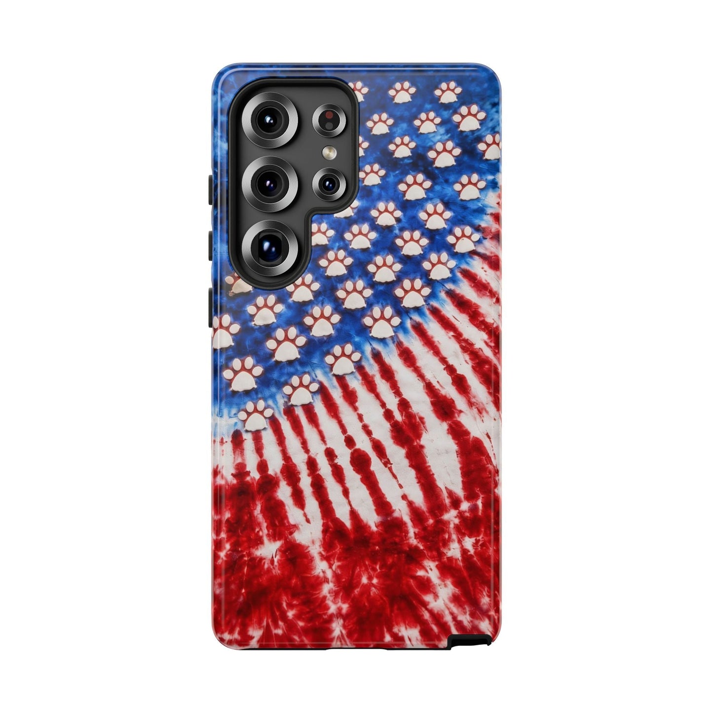 PAW PRINT RED WHITE & BLUE PHONE CASE - TLHG1704262