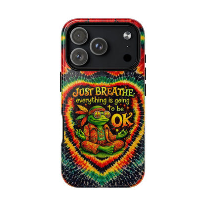 JUST BREATHE FROG SWIRL MAGNETIC PHONE CASE - KMTM2304262