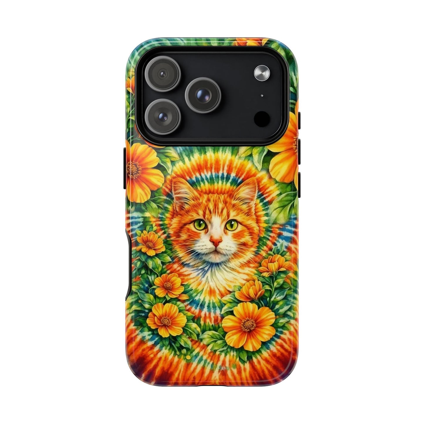 FLORAL CAT SWIRL  MAGNETIC PHONE CASE - TLHG2204264