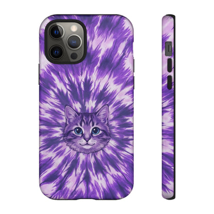 PURPLE AURA CAT PHONE CASE - TYPQ1304269