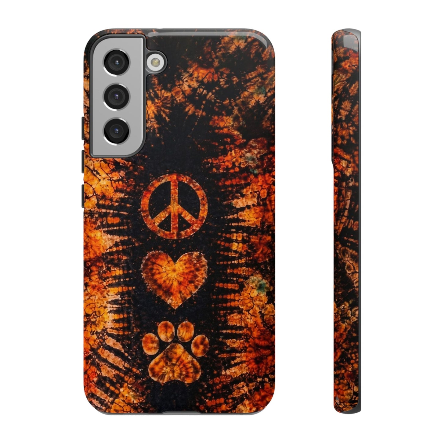 PEACE LOVE PAW PRINT VINTAGE  PHONE CASE  - TLHN2204264