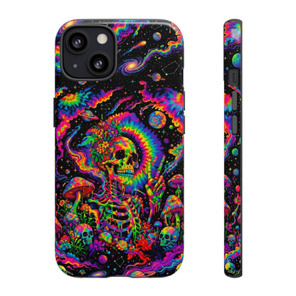 HIPPIE SKULL PSYCHEDELIC PHONE CASE  - TLNO2904262