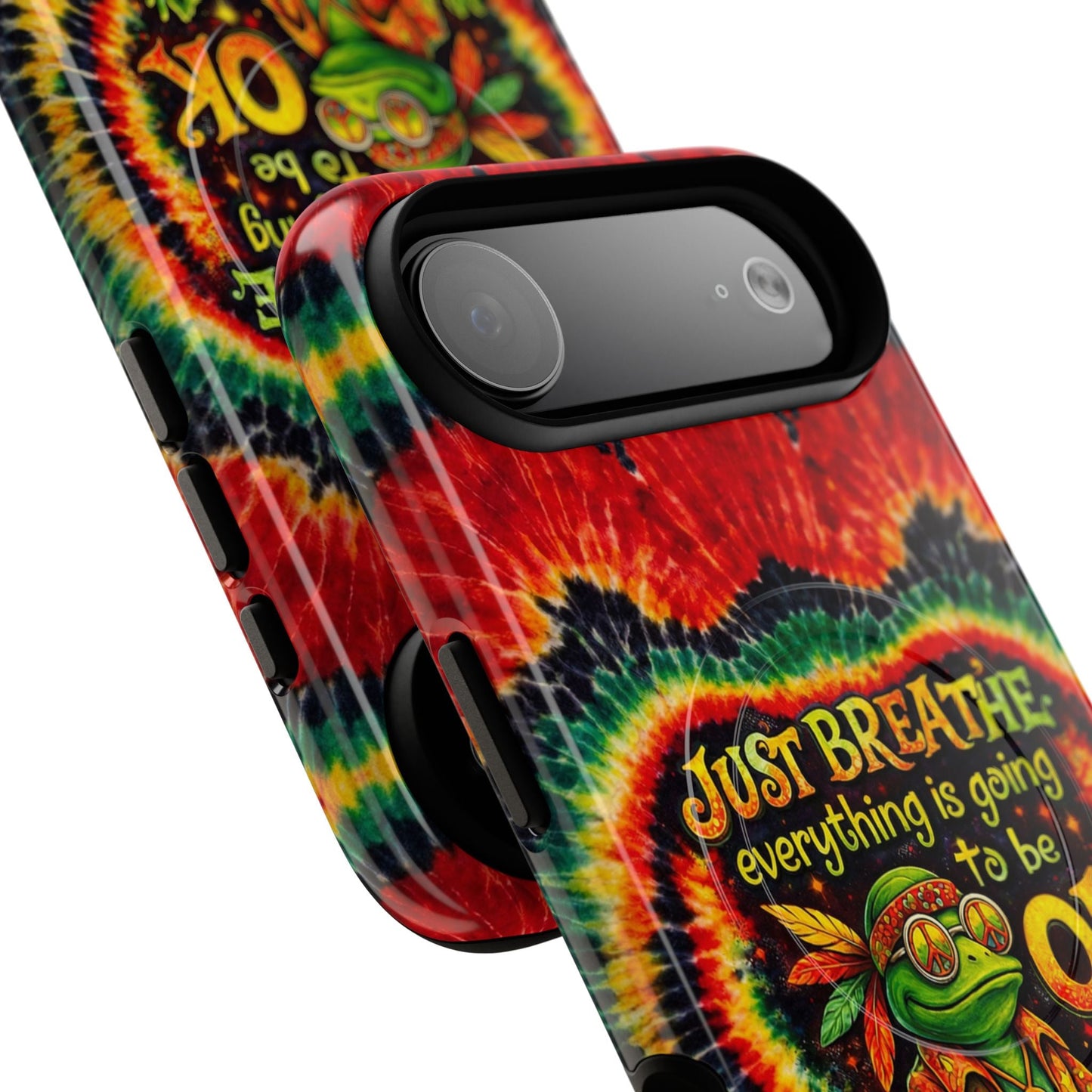 JUST BREATHE FROG SWIRL MAGNETIC PHONE CASE - KMTM2304262