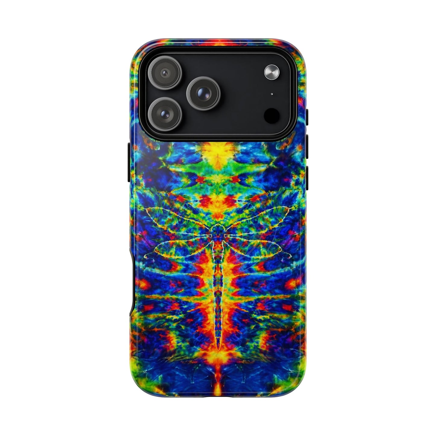 HIPPIE DRAGONFLY COLORFUL SWIRL MAGNETIC PHONE CASE - TLNT1105261
