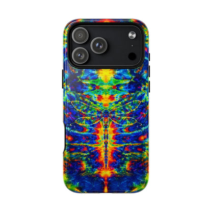 HIPPIE DRAGONFLY COLORFUL SWIRL MAGNETIC PHONE CASE - TLNT1105261