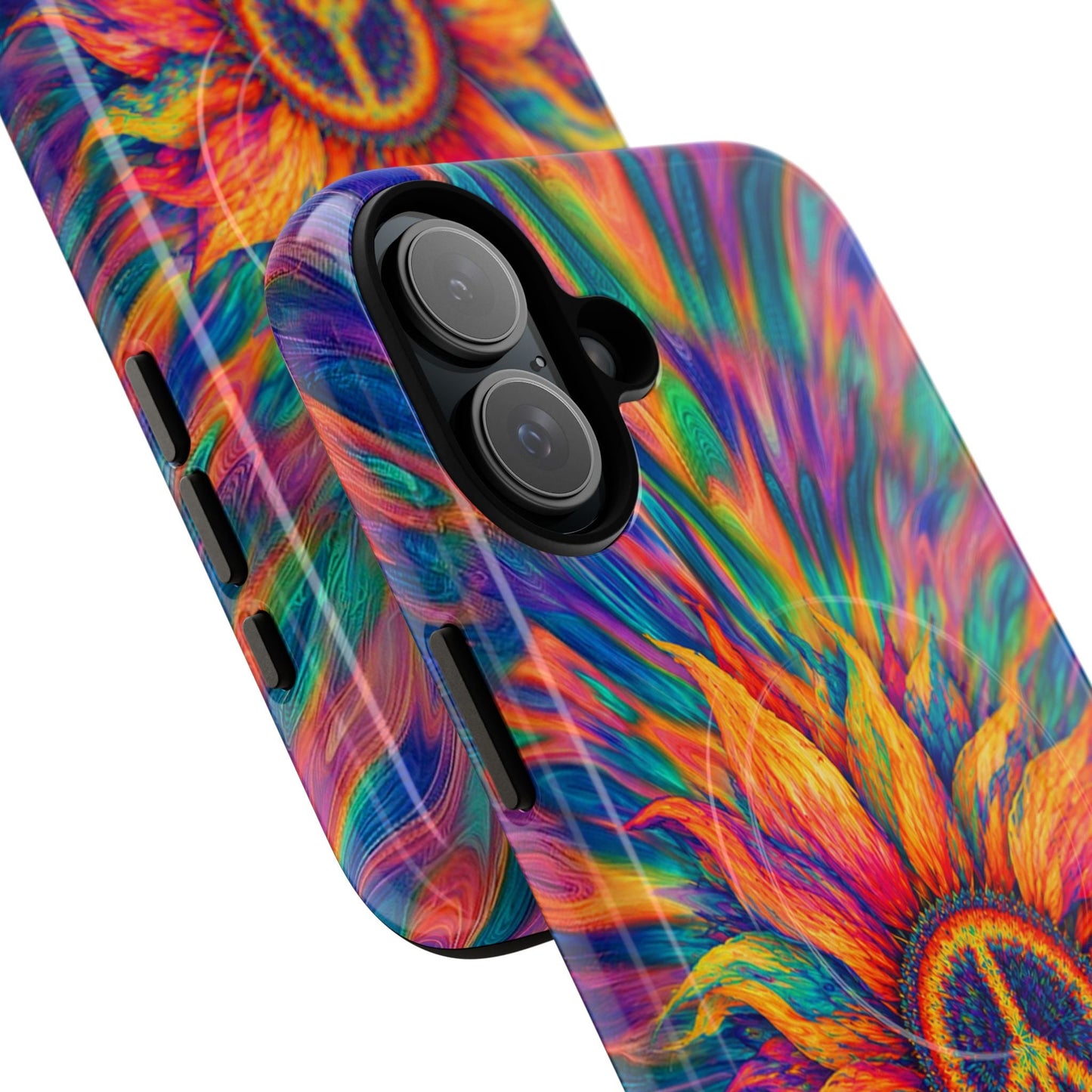 SUNFLOWER PEACE BURST MAGNETIC PHONE CASE - TLTW2906268