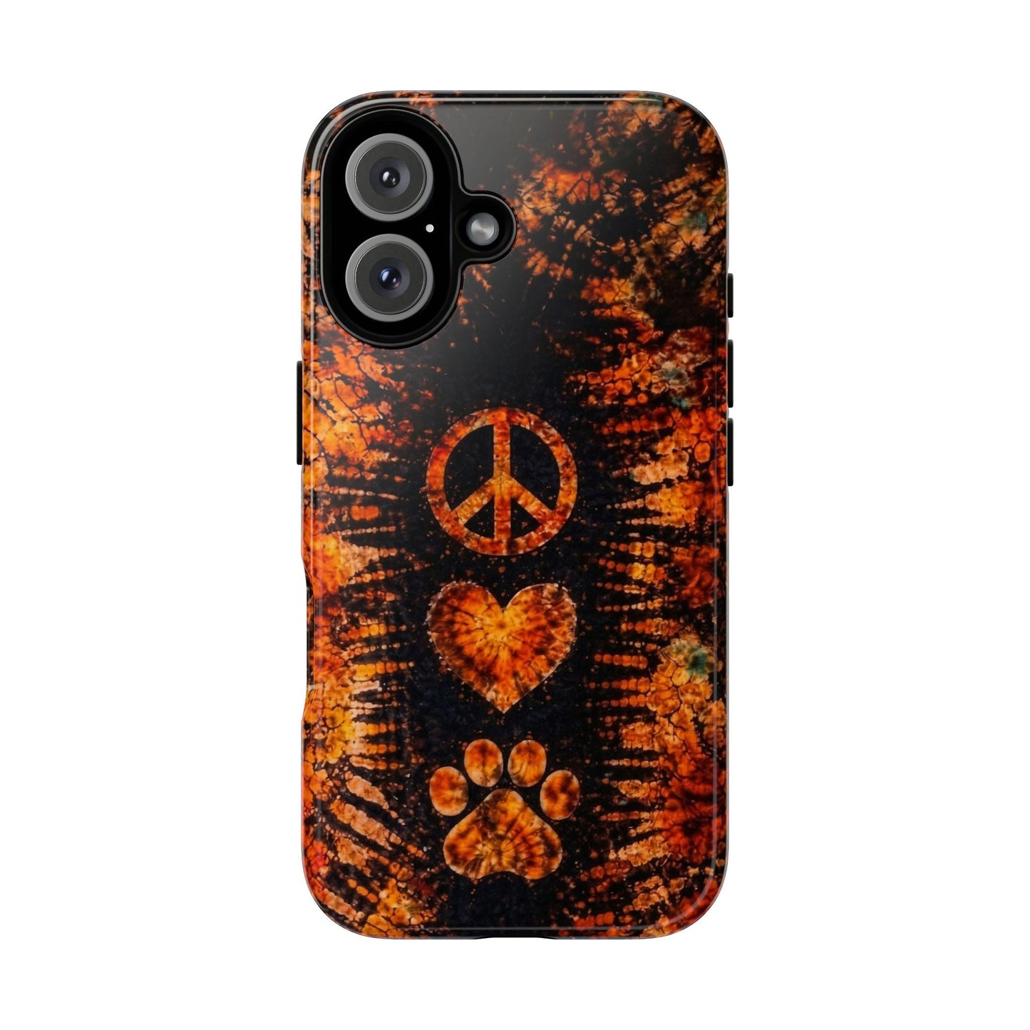 PEACE LOVE PAW PRINT VINTAGE  PHONE CASE  - TLHN2204264