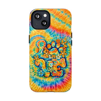 LOVE PAW PRINT SWIRL MAGNETIC PHONE CASE  - TLHN2304264