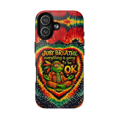 JUST BREATHE FROG SWIRL MAGNETIC PHONE CASE - KMTM2304262