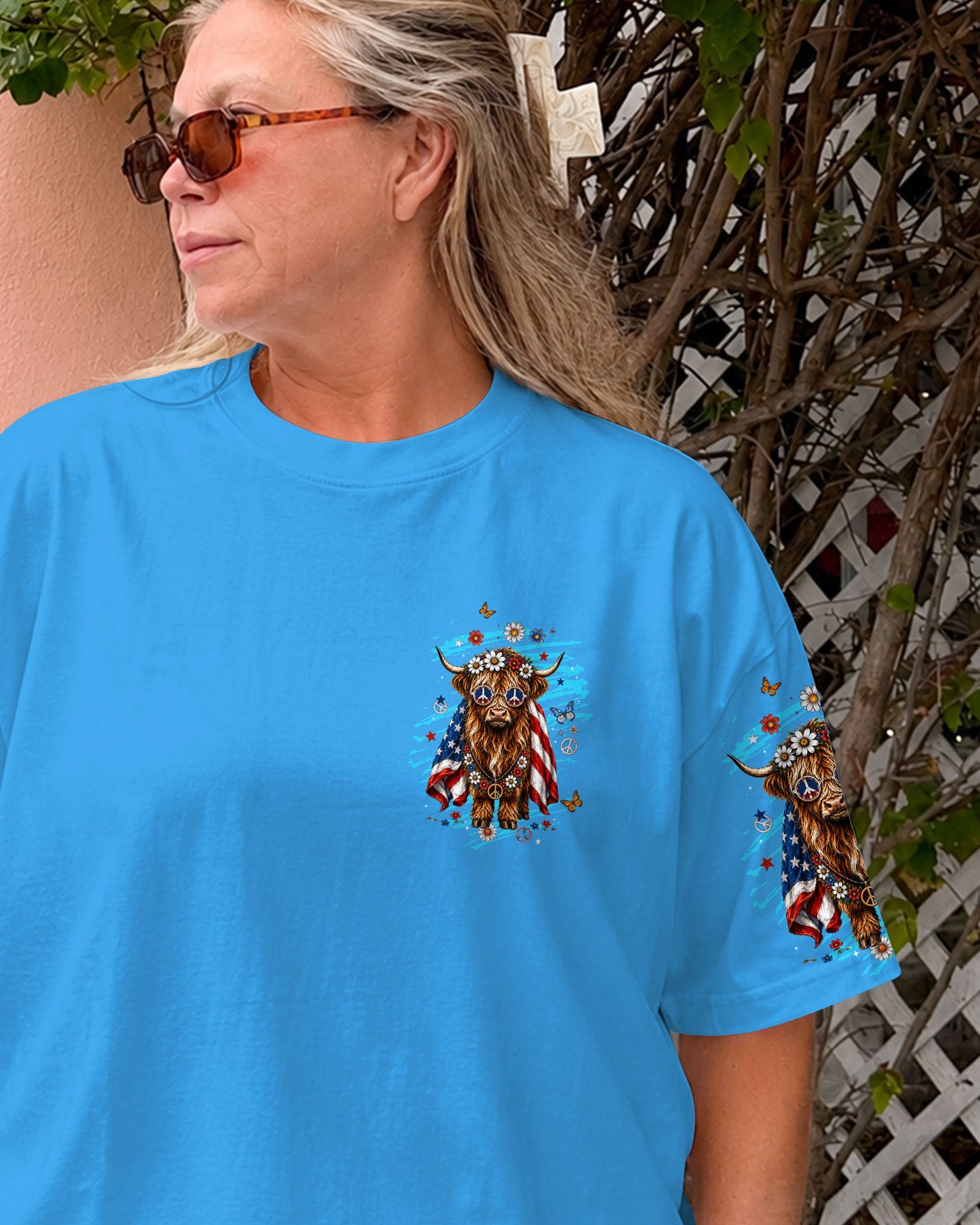 SUCK IT UP BUTTERCUP COW STARS & STRIPES ALL OVER PRINT - TLTW0406264