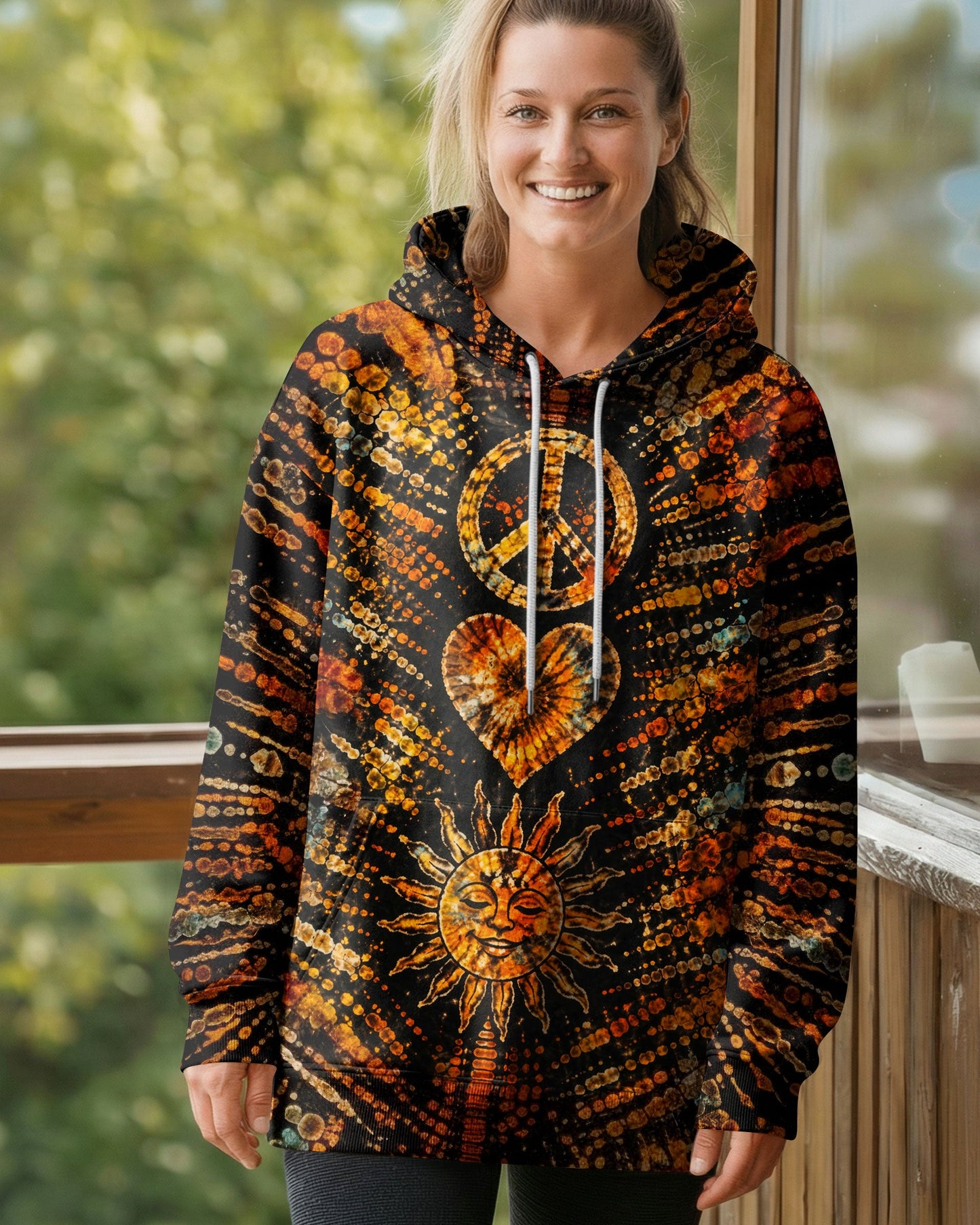 PEACE LOVE HIPPIE SUN ALL OVER PRINT - TLTW0104261