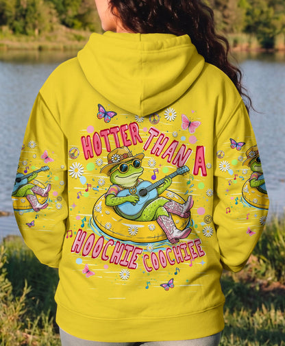 HOTTER THAN A HOOCHIE COOCHIE  FROG ALL OVER PRINT  - TLHN0505263