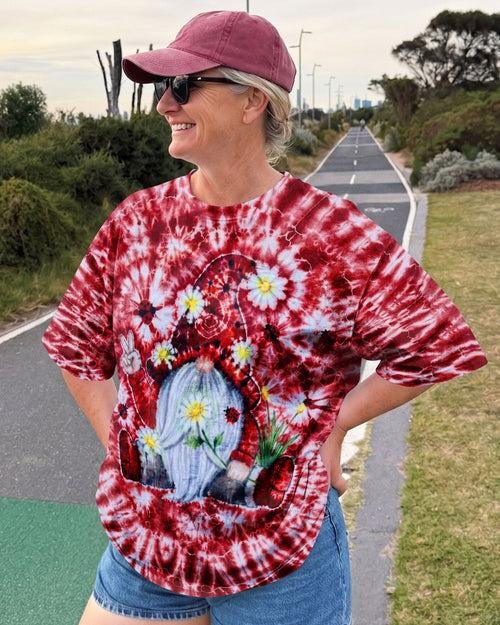 GROOVY GNOME RED BURST ALL OVER PRINT - TLTW2105262