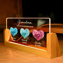 Load image into Gallery viewer, Birthstone Constellations Custom Acrylic LED Night Light, Gift For Grandma, Mother&#39;s Day Gift
