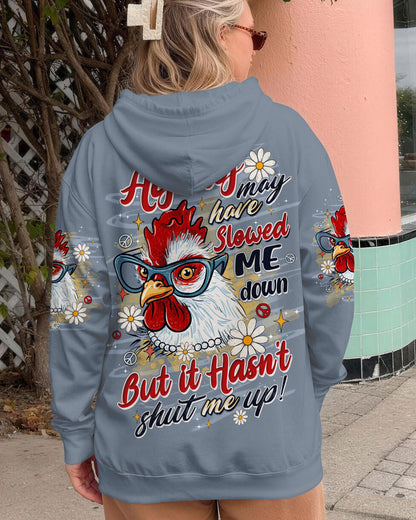 AGING MAY HAVE SLOWED ME DOWN CHICKEN ALL OVER PRINT  - TLTW0906264