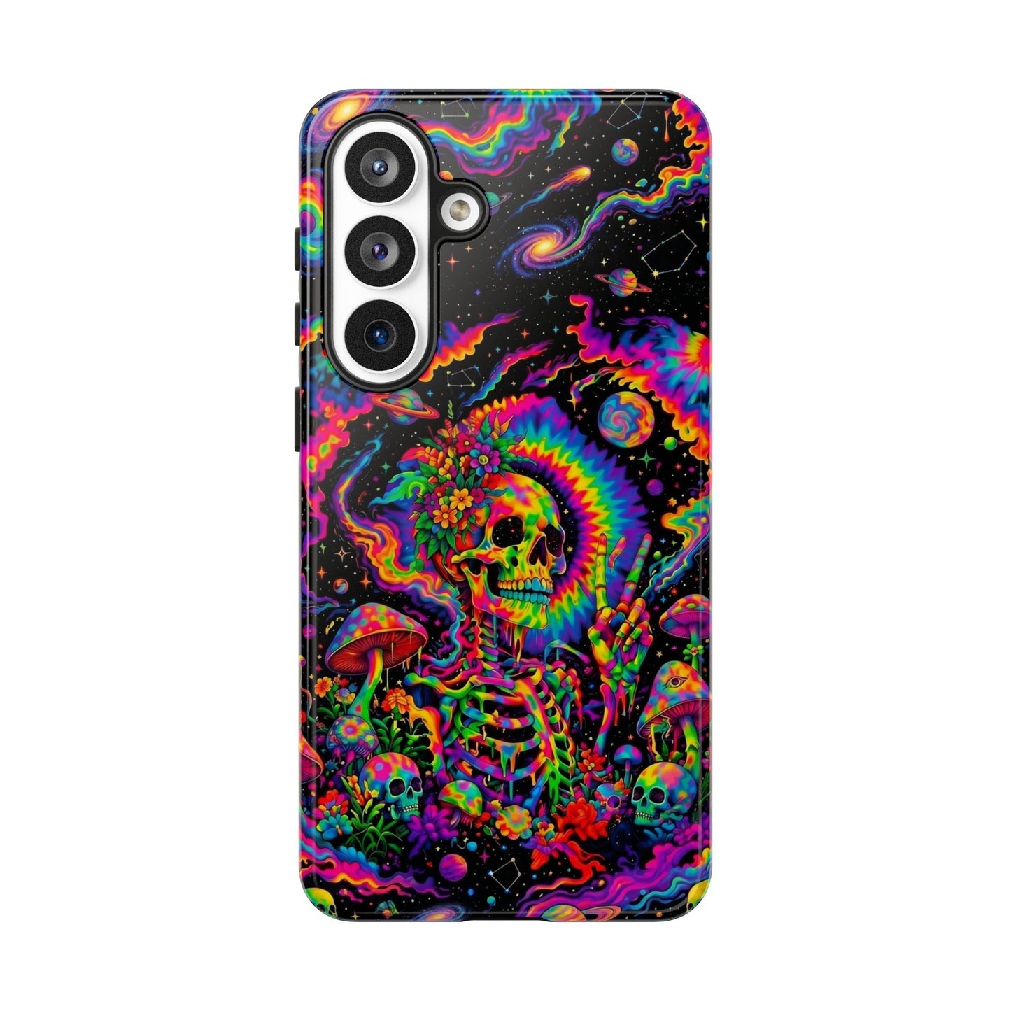 HIPPIE SKULL PSYCHEDELIC PHONE CASE  - TLNO2904262