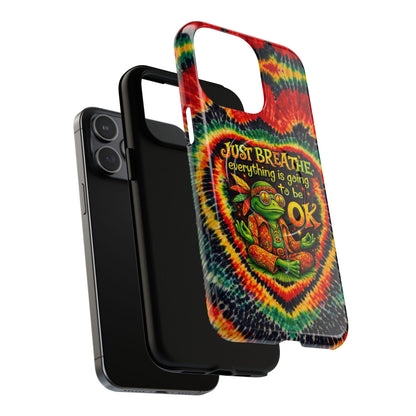 JUST BREATHE FROG SWIRL MAGNETIC PHONE CASE - KMTM2304262
