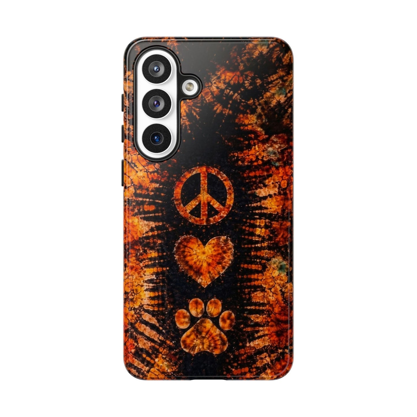 PEACE LOVE PAW PRINT VINTAGE  PHONE CASE  - TLHN2204264