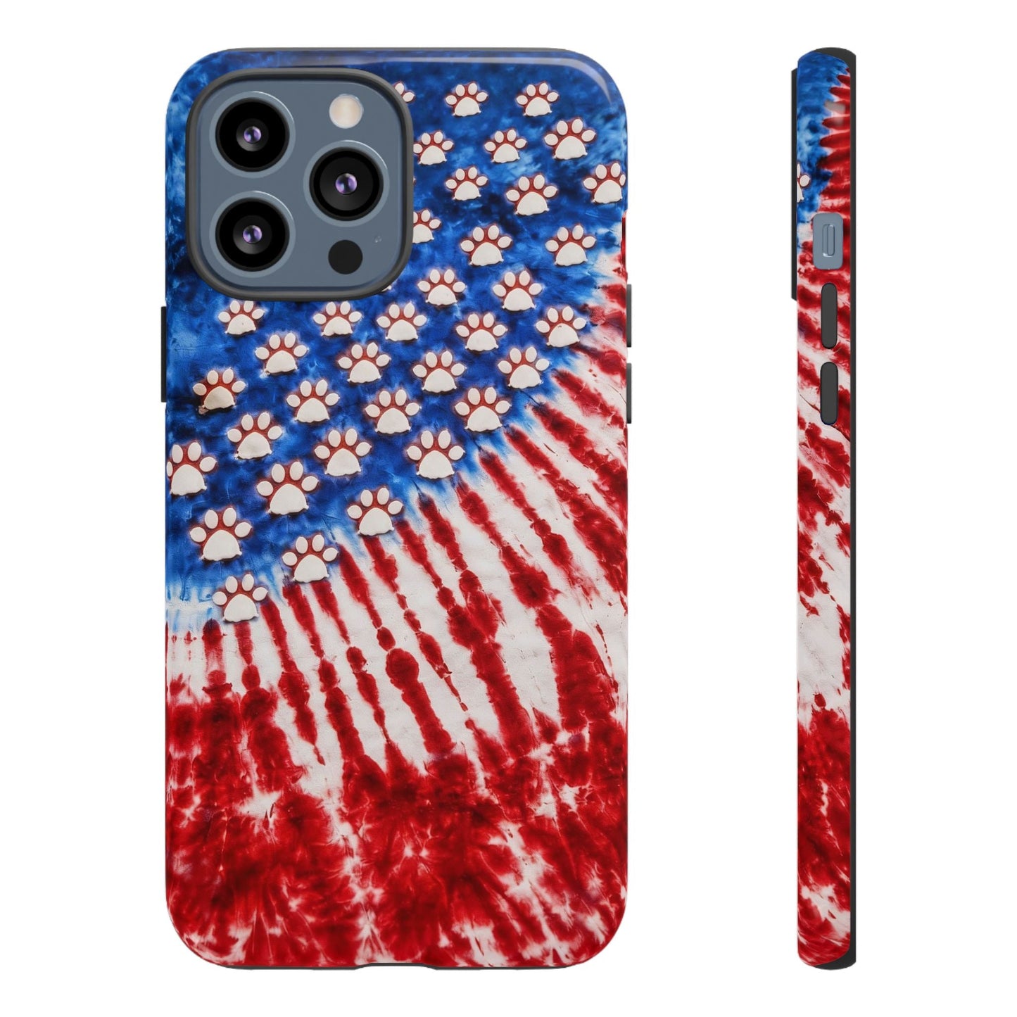 PAW PRINT RED WHITE & BLUE PHONE CASE - TLHG1704262