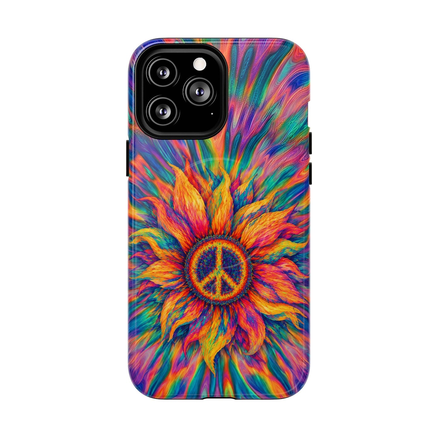 SUNFLOWER PEACE BURST MAGNETIC PHONE CASE - TLTW2906268