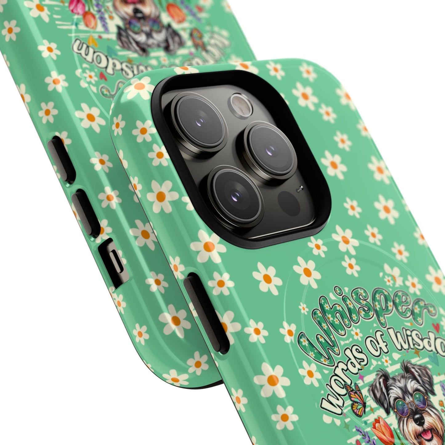 WHISPER WORDS OF WISDOM LET IT BE SCHNAUZER MAGNETIC PHONE CASE - TY0405261