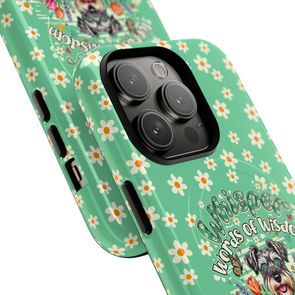 WHISPER WORDS OF WISDOM LET IT BE SCHNAUZER MAGNETIC PHONE CASE - TY0405261