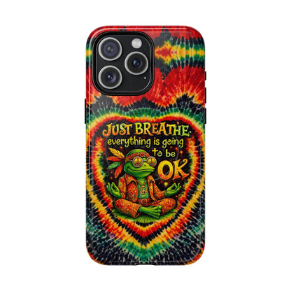 JUST BREATHE FROG SWIRL MAGNETIC PHONE CASE - KMTM2304262