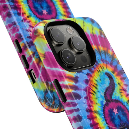 CAT COLORFUL SWIRL PATTERN MAGNETIC PHONE CASE - TLTW1404263