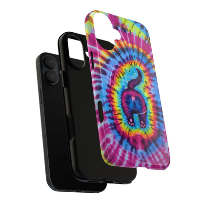 CAT COLORFUL SWIRL PATTERN MAGNETIC PHONE CASE - TLTW1404263