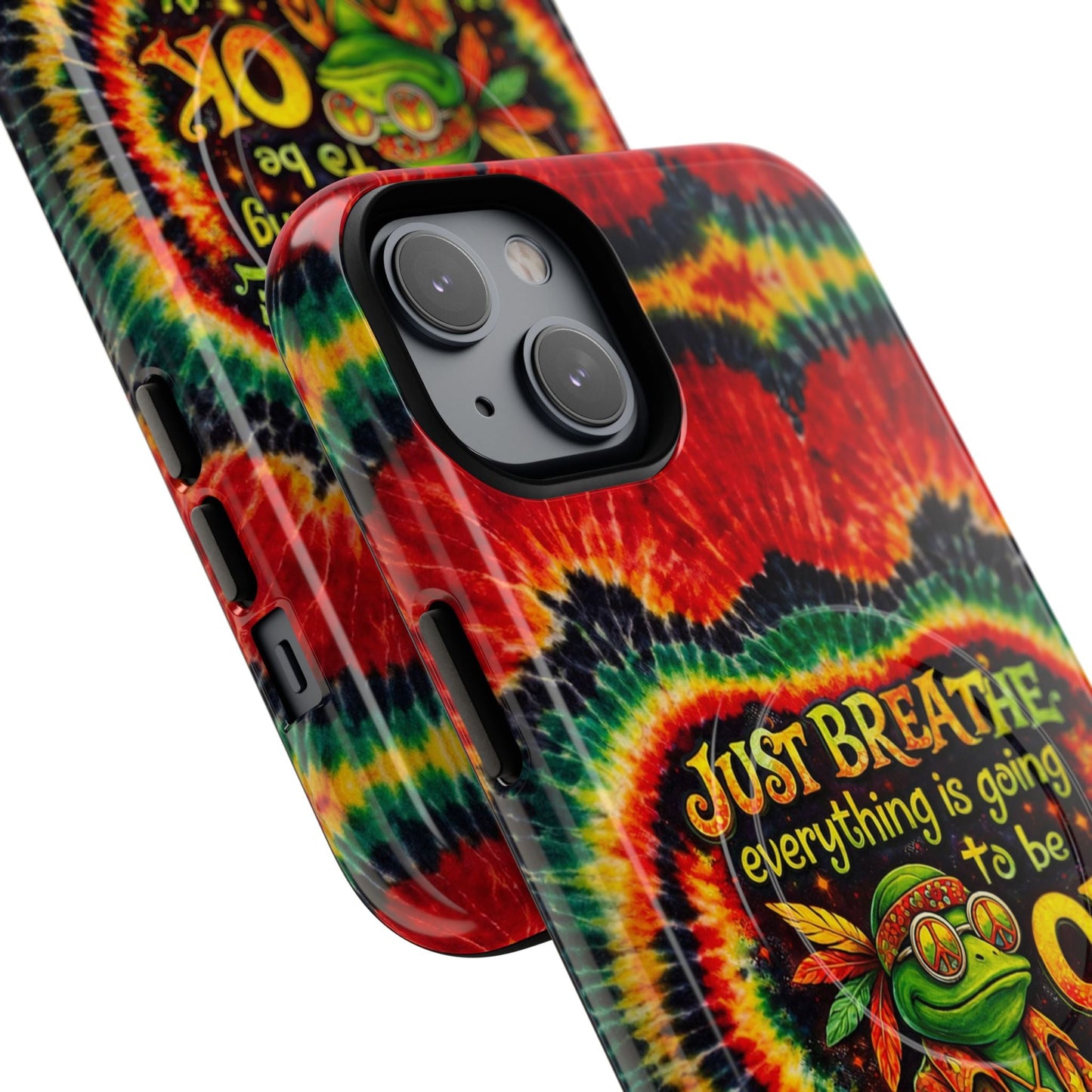 JUST BREATHE FROG SWIRL MAGNETIC PHONE CASE - KMTM2304262