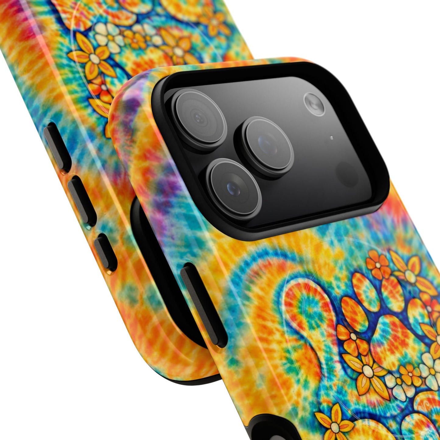 LOVE PAW PRINT SWIRL MAGNETIC PHONE CASE  - TLHN2304264