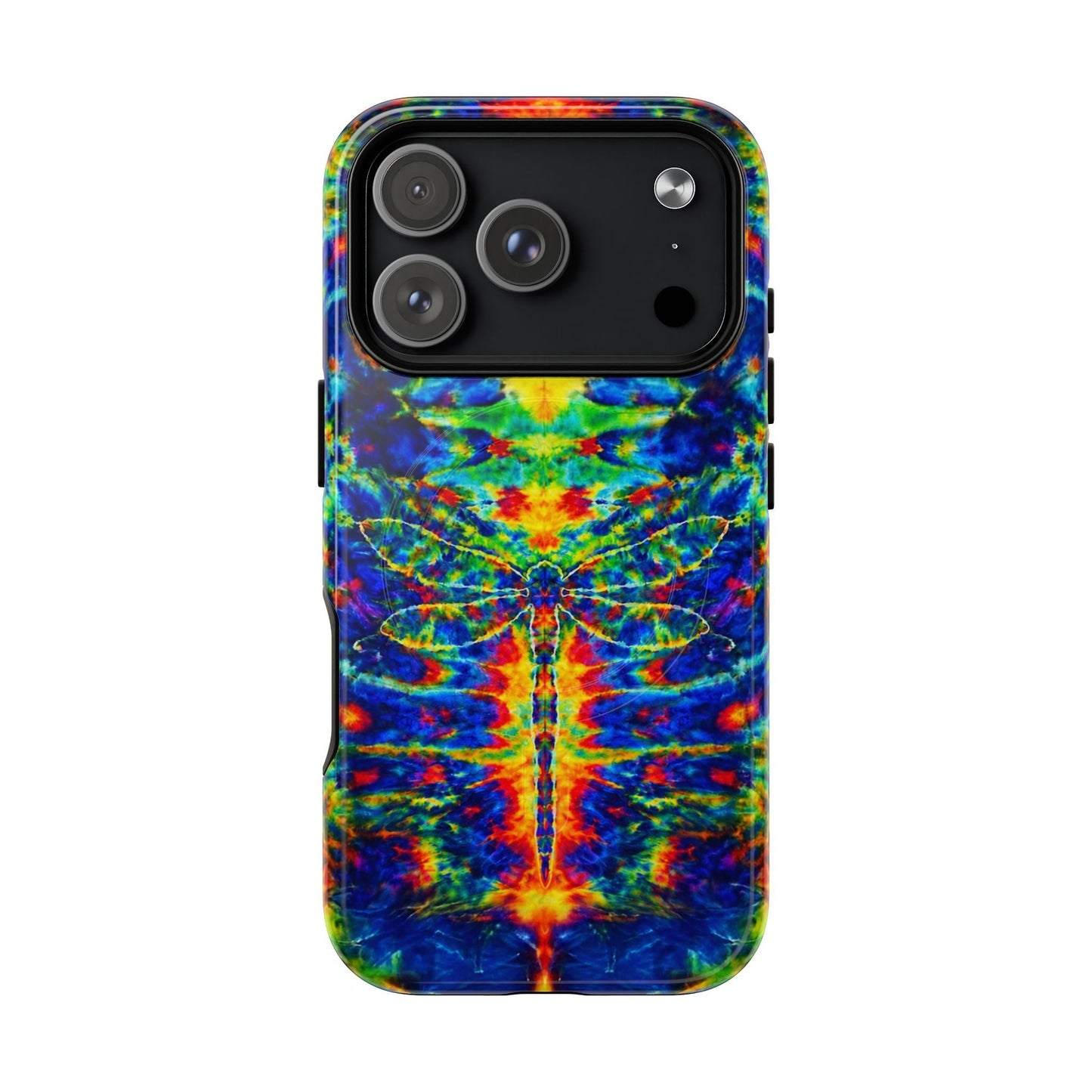 HIPPIE DRAGONFLY COLORFUL SWIRL MAGNETIC PHONE CASE - TLNT1105261