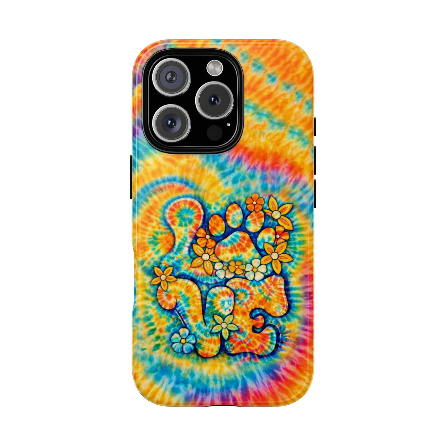 LOVE PAW PRINT SWIRL PHONE CASE  - TLHN2304264