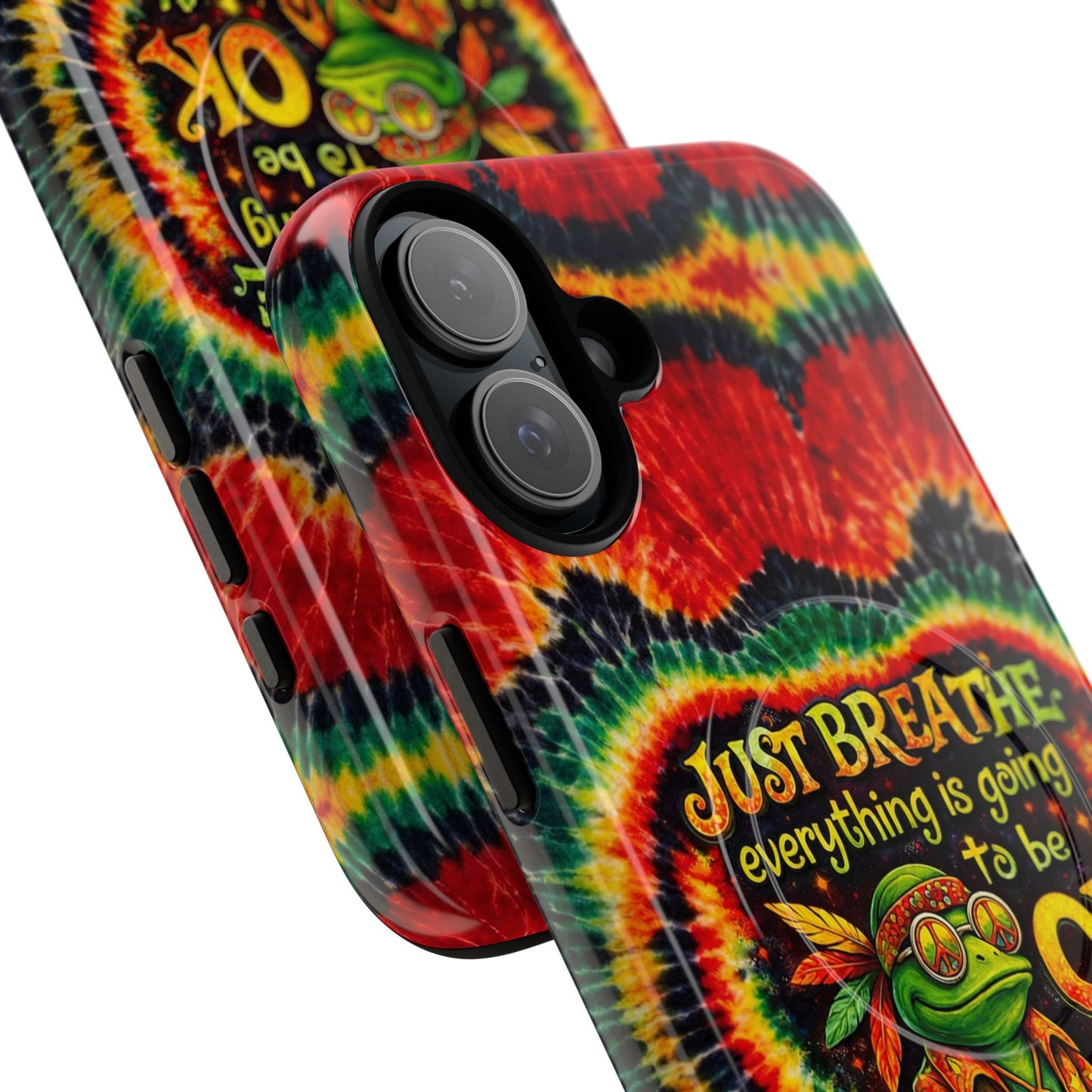 JUST BREATHE FROG SWIRL MAGNETIC PHONE CASE - KMTM2304262