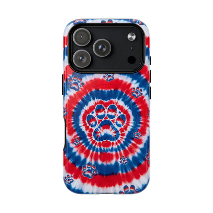 RED WHITE AND BLUE PAW MAGNETIC PHONE CASE - TYQY2004253
