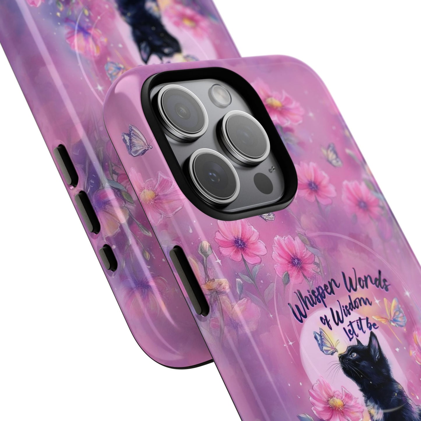 WHISPER WORDS OF WISDOM LET IT BE CAT MAGNETIC PHONE CASE - TLHG2605264