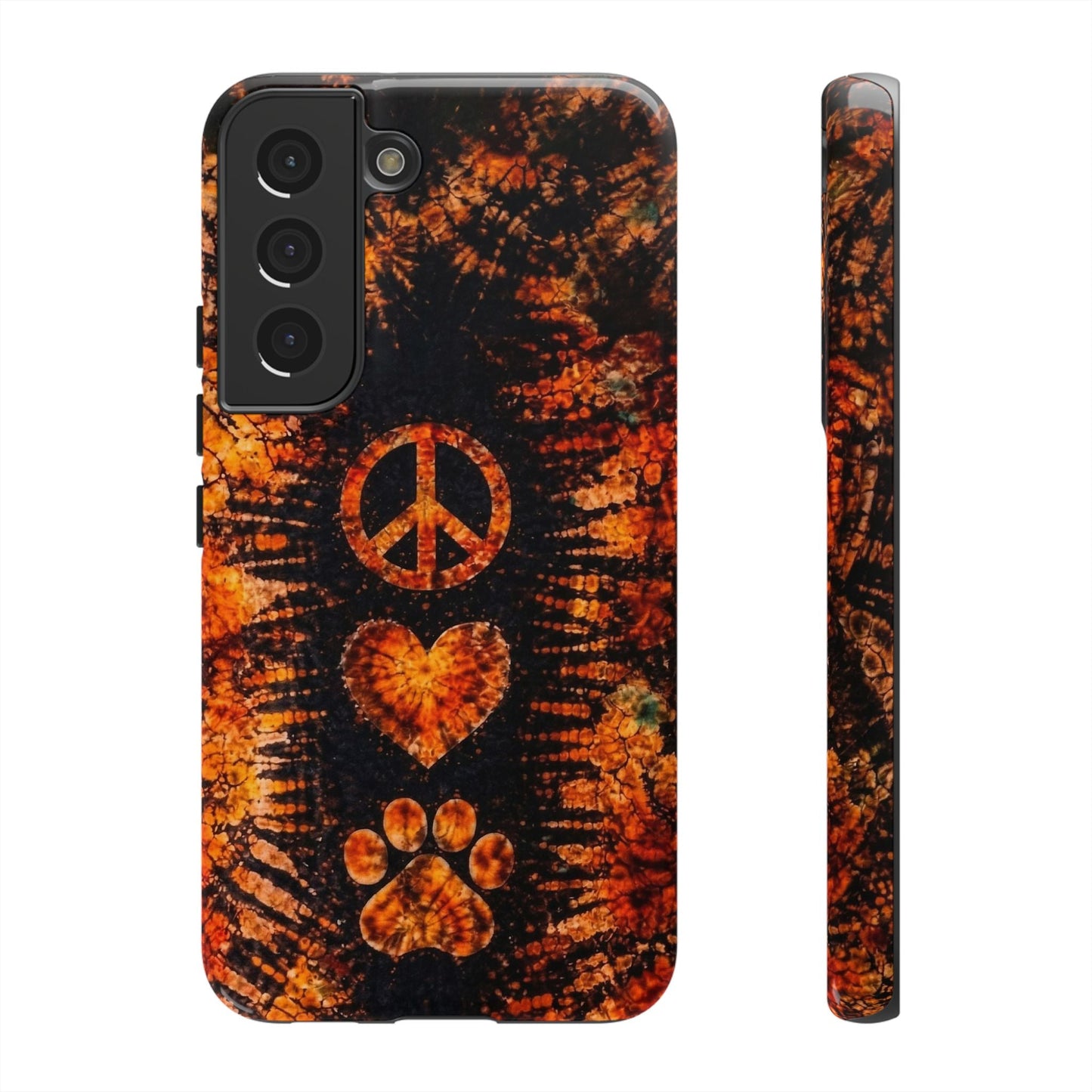 PEACE LOVE PAW PRINT VINTAGE  PHONE CASE  - TLHN2204264