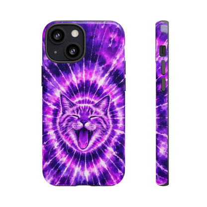 CAT PURPLE SWIRL PHONE CASE  - TLHN1504263