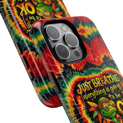 JUST BREATHE FROG SWIRL MAGNETIC PHONE CASE - KMTM2304262