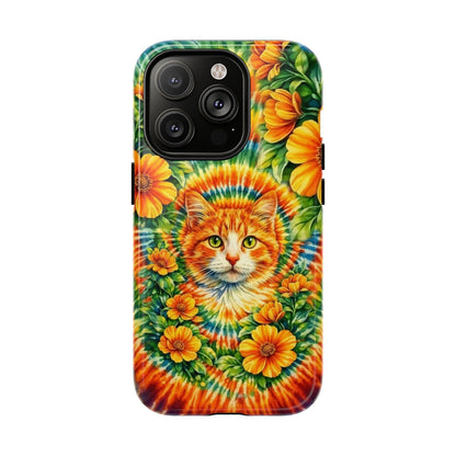 FLORAL CAT SWIRL  MAGNETIC PHONE CASE - TLHG2204264