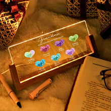 Load image into Gallery viewer, Birthstone Constellations Custom Acrylic LED Night Light, Gift For Grandma, Mother&#39;s Day Gift
