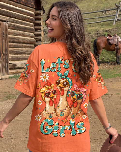 LET'S GO GIRLS CHICKEN ALL OVER PRINT - TLTW0107267