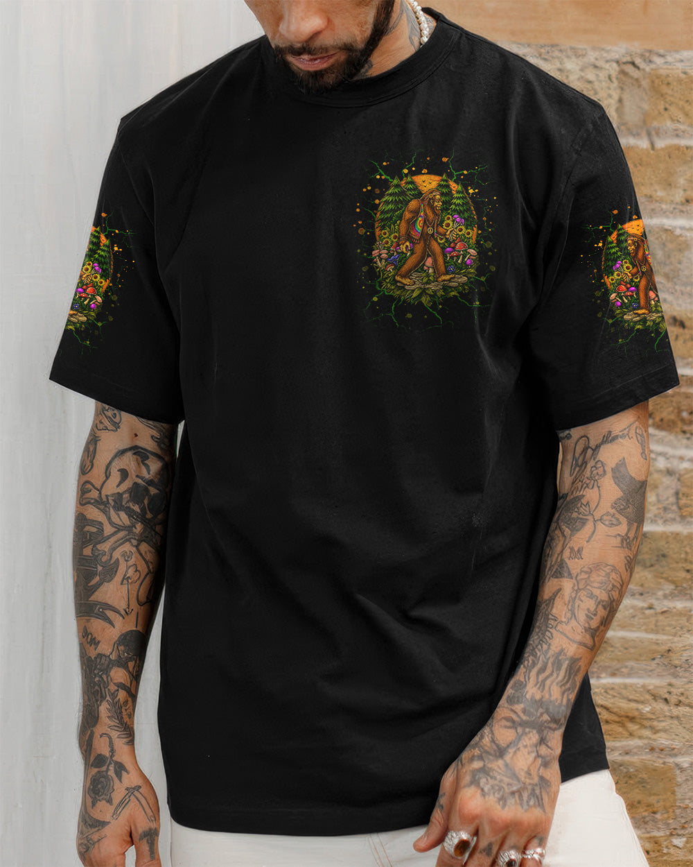 TRIPPY BIGFOOT LET'S GET WEIRD BIGFOOT ALL OVER PRINT - TLNT2805262