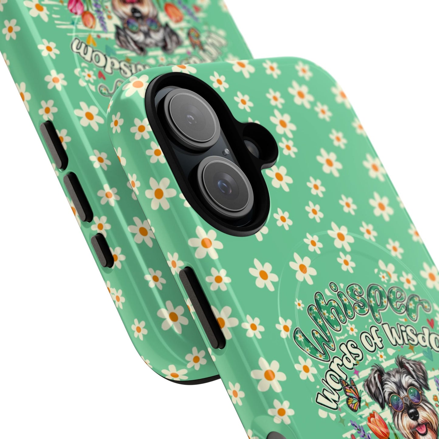 WHISPER WORDS OF WISDOM LET IT BE SCHNAUZER MAGNETIC PHONE CASE - TY0405261