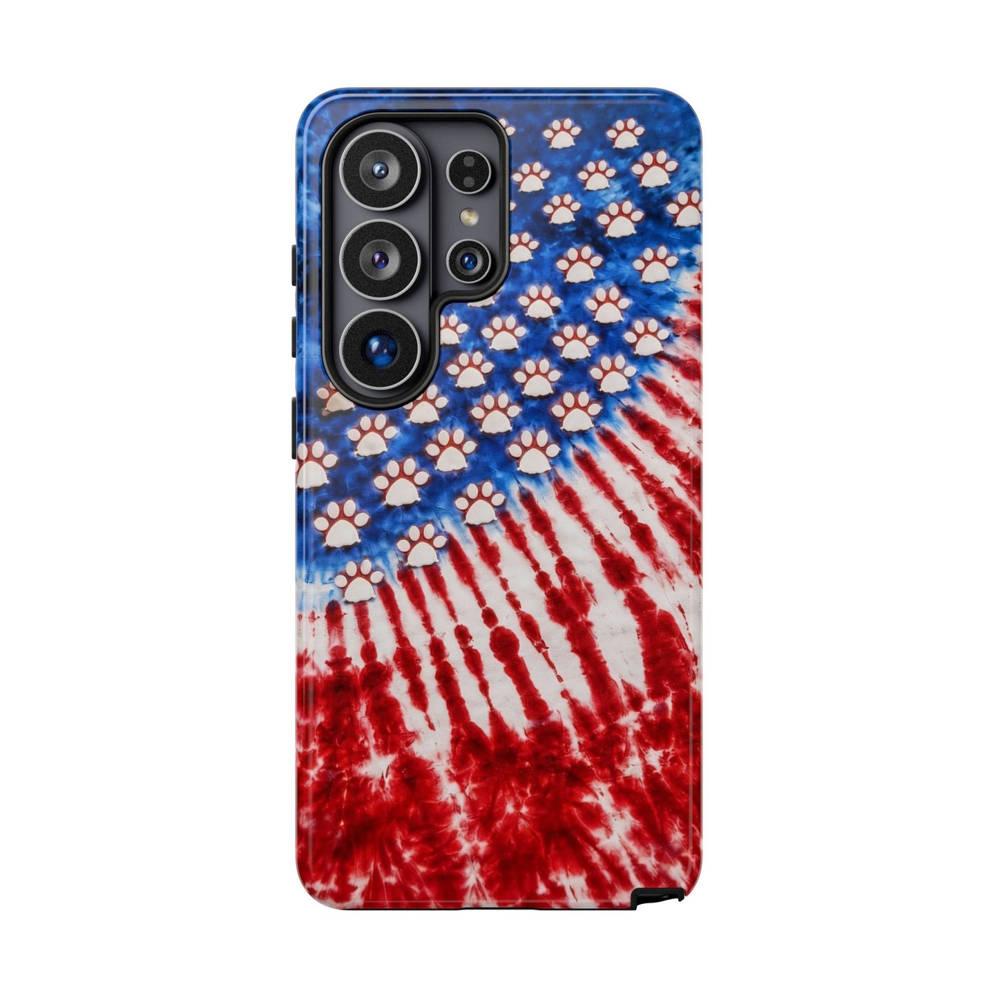 PAW PRINT RED WHITE & BLUE PHONE CASE - TLHG1704262