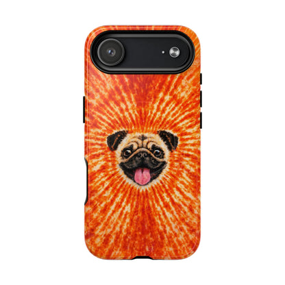 PUG DOG ORANGE MAGNETIC PHONE CASE - TLNT1604261
