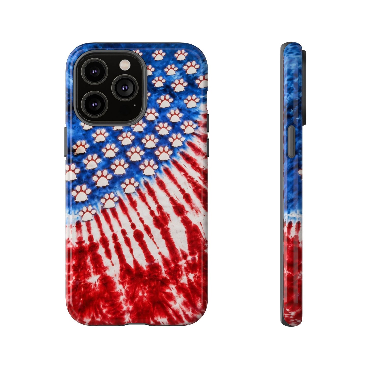 PAW PRINT RED WHITE & BLUE PHONE CASE - TLHG1704262