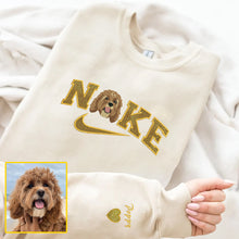 Load image into Gallery viewer, Personalized Embroidered Pet Dog Cat Photo Glitter Hoodie Sweatshirt T-Shirt
